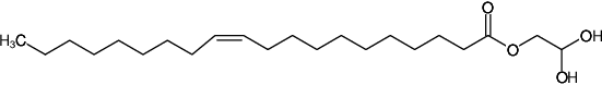 Structural formula of Monoeicosenoin (11.9 MAG, 1-(11Z-eicosenoyl)-rac-glycerol)