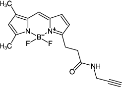 Structural formula of Alkyne-BDP-FL (Abs/Em = 503/512 nm)