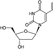 Structural formula of 5-Vinyl-2'-deoxyuridine (5-VdU) (5-Ethenyl-2'-deoxyuridine, 2'-Deoxy-5-vinyluridine)