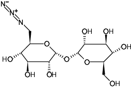 Structural formula of 6-Azido-Trehalose (6-TreAz)