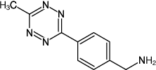 Structural formula of 6-Methyl-Tetrazine-Amine (HCl salt) ((4-(6-Methyl-1,2,4,5-tetrazin-3-yl)phenyl)methanamine, HCl)