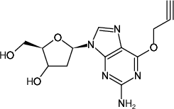 Structural formula of 6-O-Propynyl-2'-deoxyguanosine ((PdG))