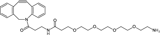 Structural formula of DBCO-PEG4-Amine