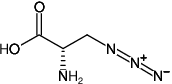 Structural formula of 3-Azido-L-alanine HCl ((S)-2-Amino-3-azidopropanoic acid hydrochloride)