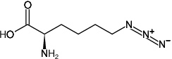 Structural formula of 6-Azido-D-lysine HCl ((R)-2-Amino-6-azidohexanoic acid hydrochloride)