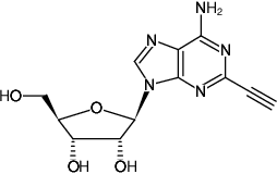 Structural formula of 2-Ethynyl-adenosine