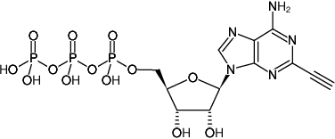 Structural formula of 2-Ethynyl-ATP (2-EATP) (2-Ethynyl-adenosine-5’-triphosphate, Sodium salt)