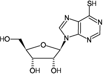 Structural formula of 6-Mercaptopurine-riboside (6-Thio-Inosine)