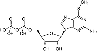 Structural formula of 6-Methylthio-GDP (6-Methylthioguanosine-5'-diphosphate, Sodium salt)