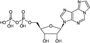 Structural formula of Etheno-ADP (ε-ADP) ((1,N6-Etheno-ADP), 1,N6-Etheno-adenosine-5'-diphosphate, Sodium salt)