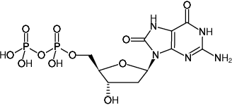 Structural formula of 8-Oxo-dGDP (8-Hydroxy-dGDP, 8-Oxo-2'-deoxyguanosine-5'-diphosphate, Sodium salt)