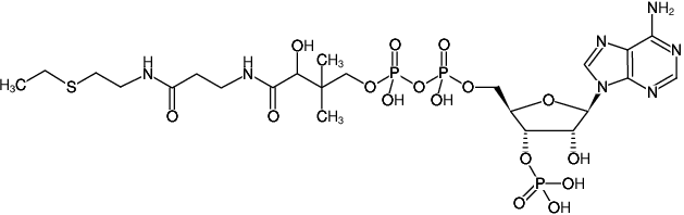 Structural formula of S-Ethyl-CoA (S-Ethyl-Coenzym A, Sodium salt)
