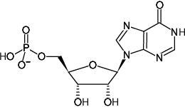 Structural formula of IMP (Inosine-5'-monophosphate, Triethylammonium salt)