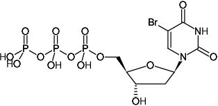 Structural formula of 5-Bromo-dUTP ((5Br-dUTP), 5-Bromo-2'-deoxyuridine-5'-triphosphate, Triethylammonium salt)
