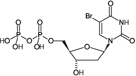 Structural formula of 5-Bromo-dUDP ((5Br-dUDP), 5-Bromo-2'-deoxyuridine-5'-diphosphate, Sodium salt)