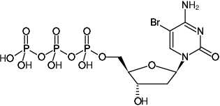 Structural formula of 5-Bromo-dCTP ((5Br-dCTP), 5-Bromo-2'-deoxycytidine-5'-triphosphate, Sodium salt)