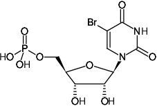 Structural formula of 5-Bromo-UMP ((5Br-UMP), 5-Bromo-uridine-5'-monophosphate, Sodium salt)