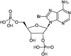 Structural formula of 8-Bromo-2',5'-pAp ((8Br-2',5'-pAp), 8-Bromo-adenosine-2',5'-bisphosphate, Sodium salt)
