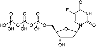 Structural formula of 5-Fluoro-dUTP ((5F-dUTP), 5-Fluoro-2'-deoxyuridine-5'-triphosphate, Sodium salt)