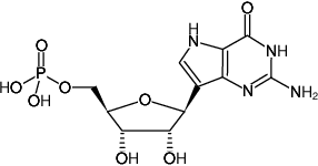 Structural formula of 9-Deaza-GMP (9-Deazaguanosine-5'-monophosphate, Sodium salt)