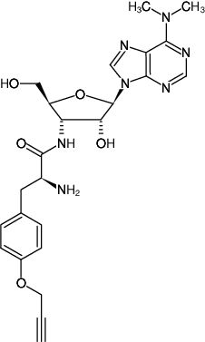 Structural formula of O-Propargyl-puromycin