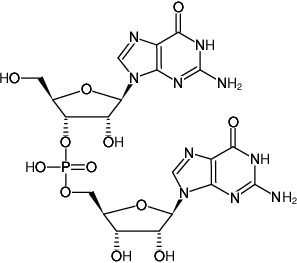 Structural formula of GpG (RNA Dinucleotide (5'→3'), Sodium salt)