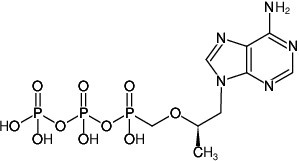 Structural formula of Tenofovir-diphosphate (Tenofovir-DP, Sodium salt)