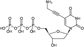 Structural formula of 5-Propargylamino-dUTP (5-Propargylamino-2'-deoxyuridine-5'-triphosphate, Sodium salt)