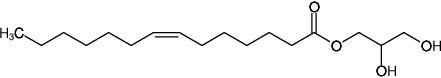 Structural formula of 7.7 MAG (1-(7Z-tetradecenoyl)-rac-glycerol)