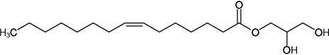 Structural formula of 7.8 MAG (1-(7Z-pentadecenoyl)-rac-glycerol)