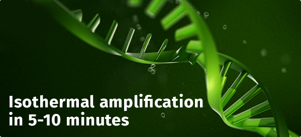 Isothermal amplification in 5-10 minutes