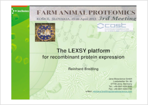 Preview LEXSY talk at FAP Meeting 2013
